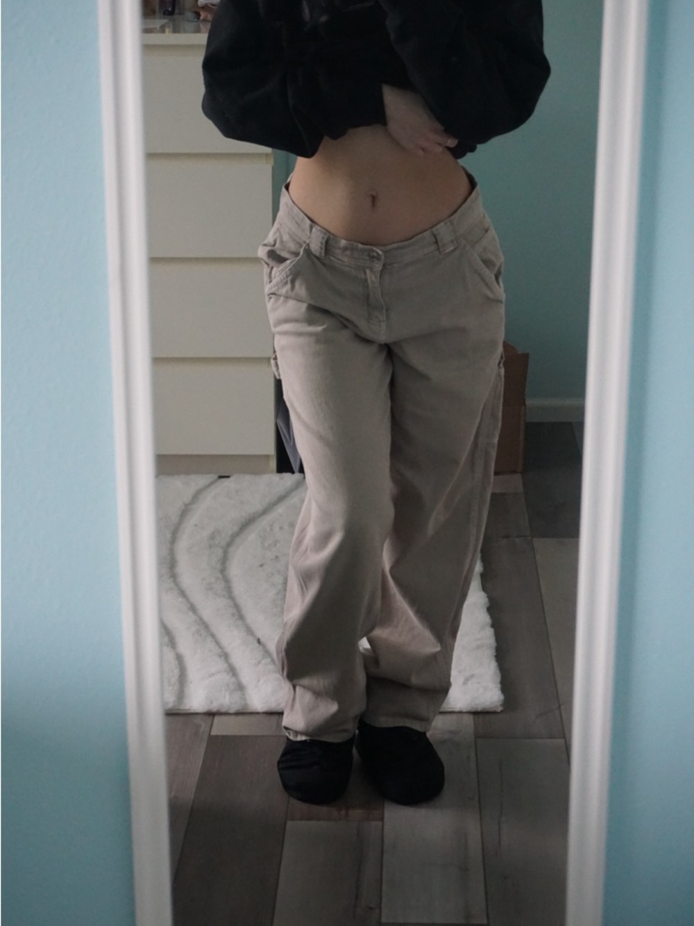Garage Boyfriend Cargo Pants in beige/tan